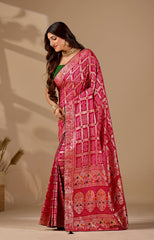 KcPc Latest Upada Silk Fabric Bandhani Ghatchola Meenakari Banarasi Saree DC