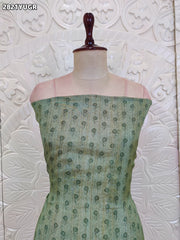 KcPc New Cotton Silk Suit with Kalamkari Print Satin Bottom NITY