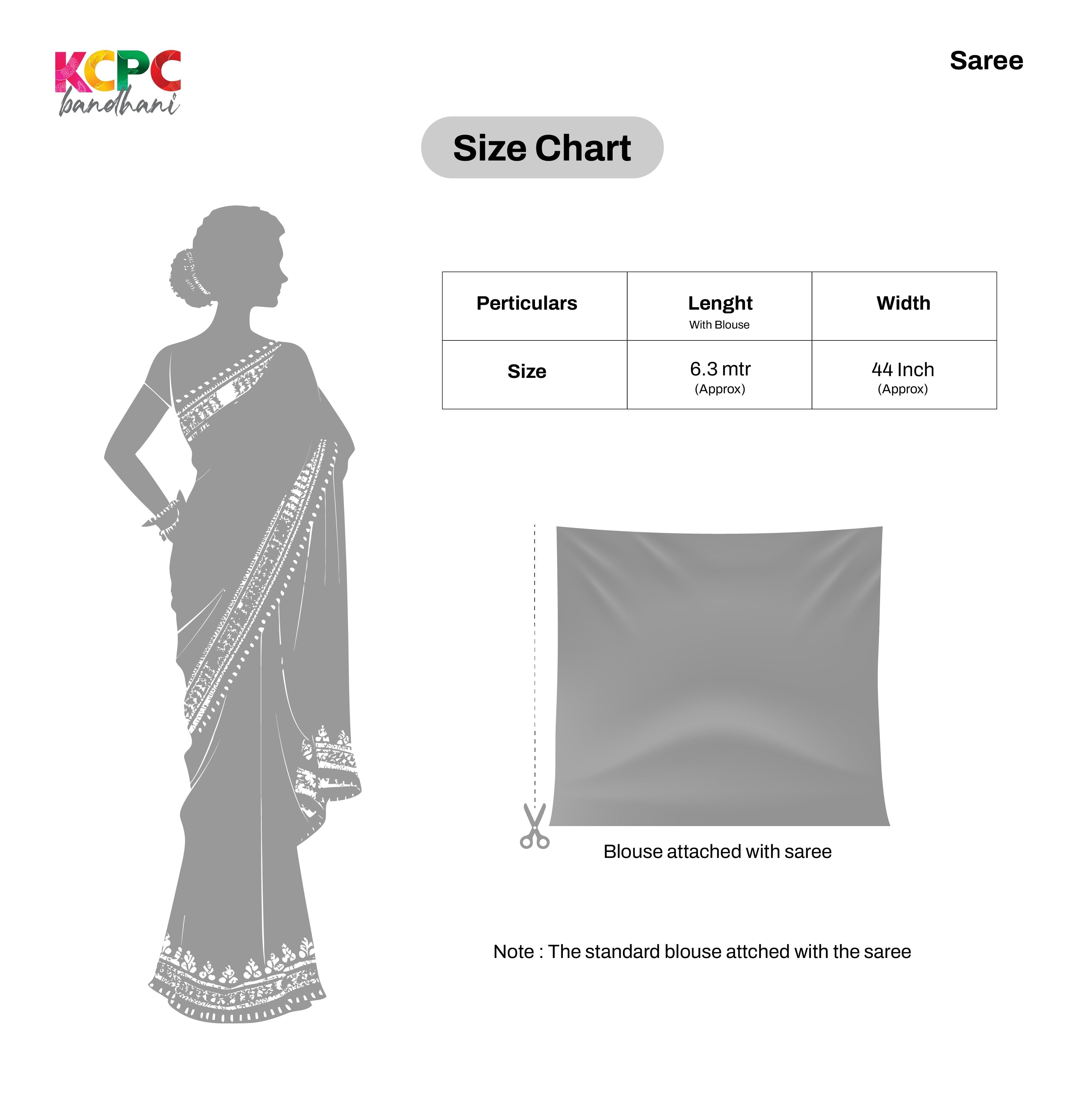 KcPc New Arrival Moos Chiffon Georgette Bandhani Sarees KDM