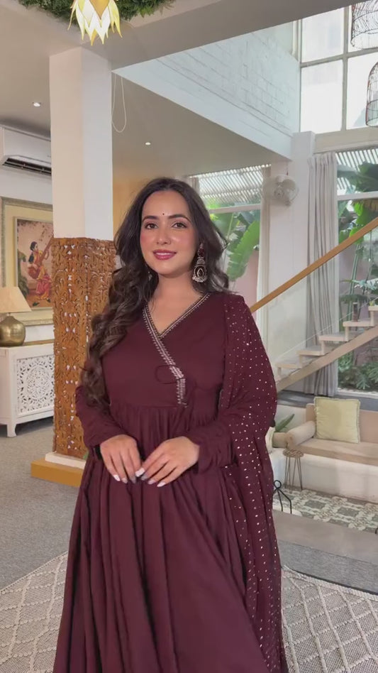 Nandita Cotton Anarkali Suit Set